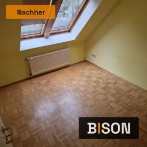 Sauberes und besenreines Zimmer nach erfolgreicher Entsorgung und Räumung.